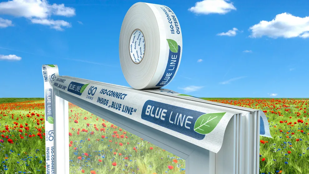 ISO-CONNECT „BLUE LINE“: Fenster nachhaltig abdichten mit biobasierten Folien