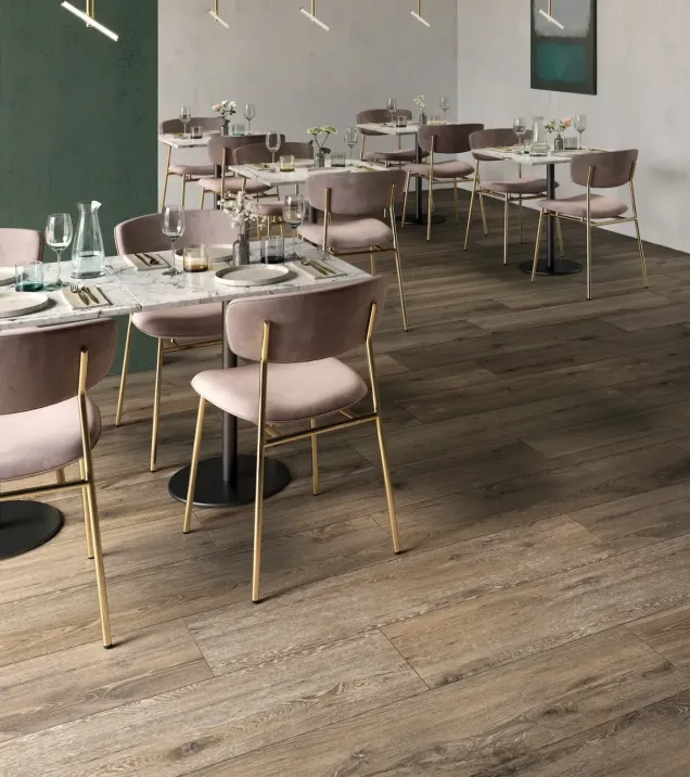 Café mit Fußboden Bio Attitude Cortex 30x120