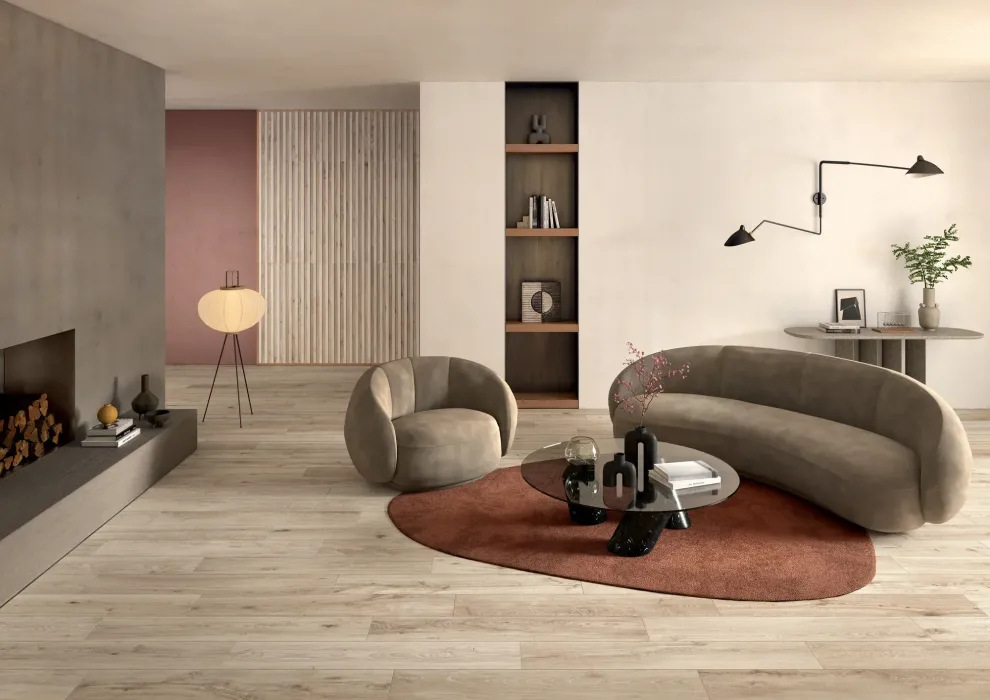 Wohnraum mit Bio Attitude Almond 20x120