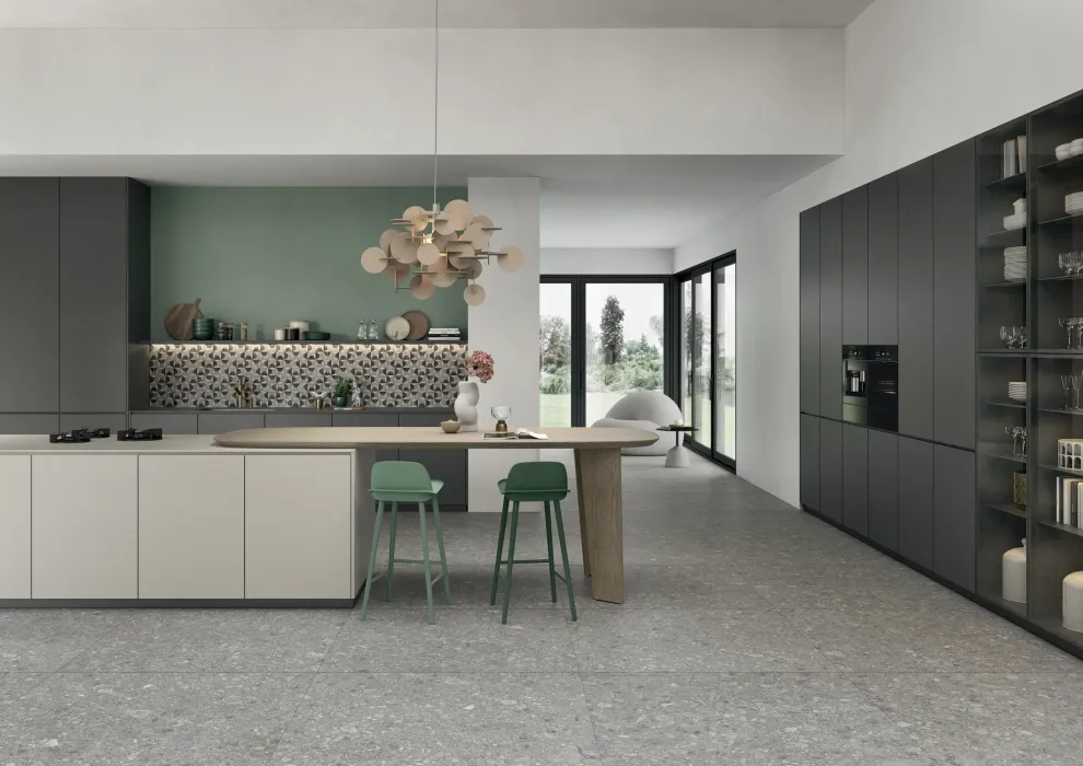 Bodenfliese Side Stone Cluster Mid 120x120