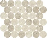 Mosaic Circles Pure Stone White + Light Grey