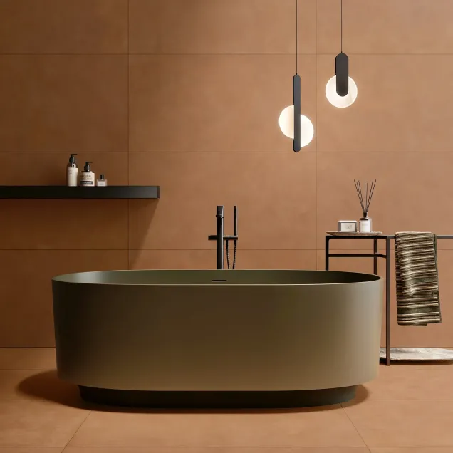 Wand- und Bodenfliesen Metropolis Terracotta 60x120