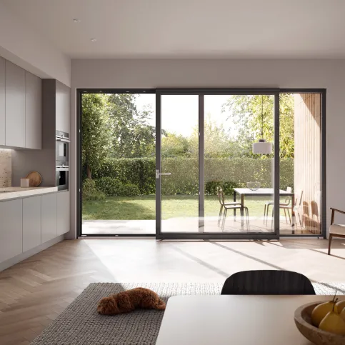 Mit dem Standardbeschlag primePort SK realisieren Fensterbauer Balkon- und Terrassentüren in der meistverkauften Ausführung.