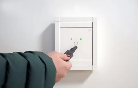 Der blueEvo Schlüssel im Einsatz