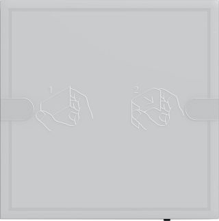KNX Tastsensor 4.95 Komfort für Gira One und KNX 1fTS4 Anthrazit