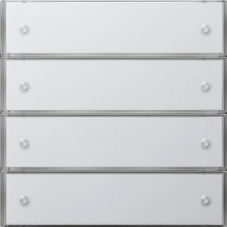 KNX Tastsens.3 Komfort 4fFlächenschalter Reinweiß