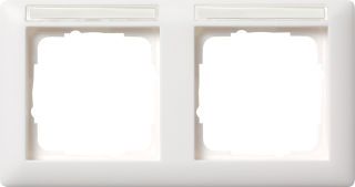 Abdeckrahmen 2f waager. BSFStandard 55 Reinweiß m