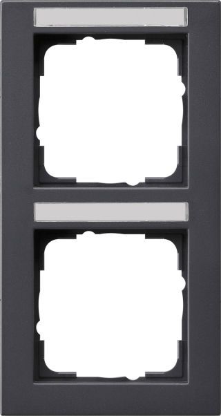 Abdeckrahmen 2f senkr. BSFGira E2 Anthrazit