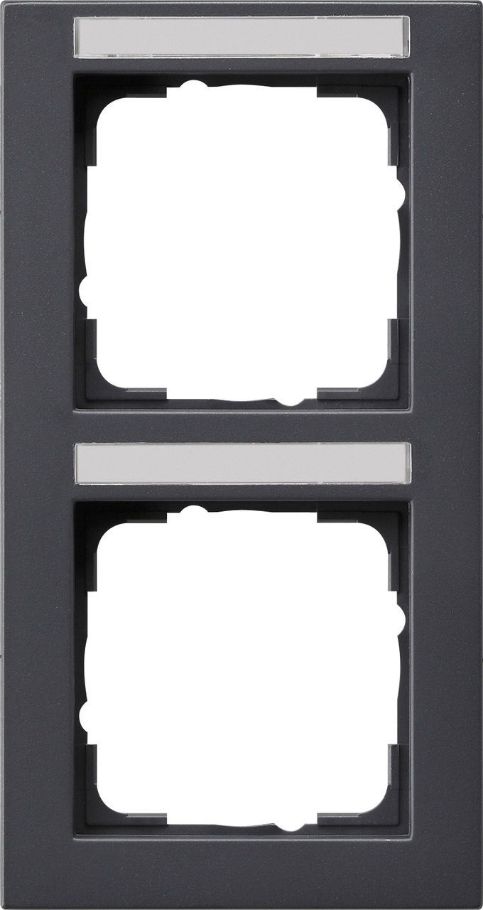 Gira E2 Abdeckrahmen mit Beschriftungsfeld Gira E2 Abdeckrahmen mit Beschriftungsfeld
