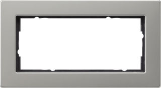 Abdeckrahmen 2f o.M. flachGira E2 Edelstahl