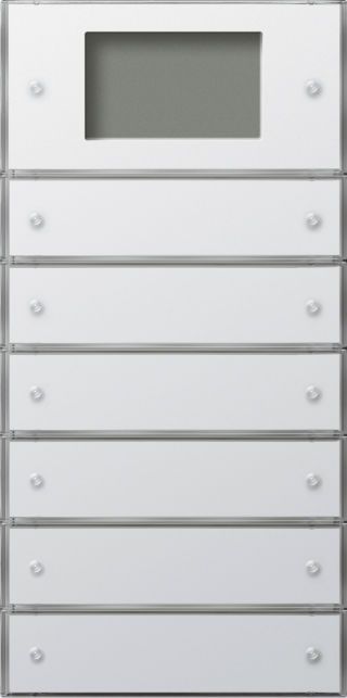 KNX Tastsens.3 Plus 6f (2+4)Flächenschalter Reinweiß