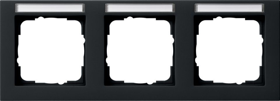 Gira E2 Abdeckrahmen mit Beschriftungsfeld Gira E2 Abdeckrahmen mit Beschriftungsfeld