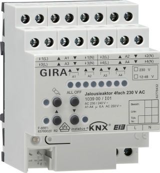 Jal.aktor 4f AC 230 V HandKNX REG
