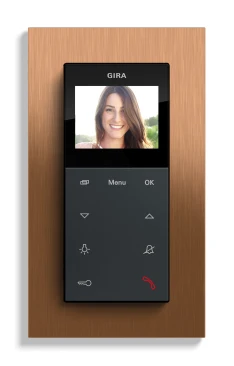 Gira Video AP Plus, Anthrazit (Abbildung mit Gira Esprit, Bronze)