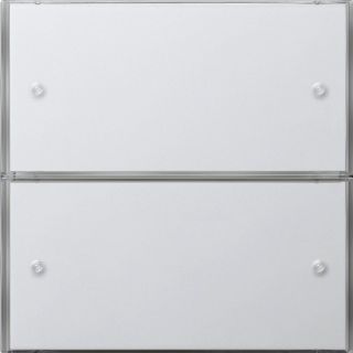 KNX Tastsens.3 Basis 2fFlächenschalter Reinweiß
