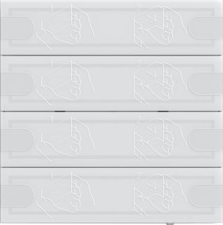 KNX Tastsensor 4.95 Komfort für Gira One und KNX 4fTS4 Weiß