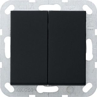 Tastschalter SerienSystem 55 Schwarz m