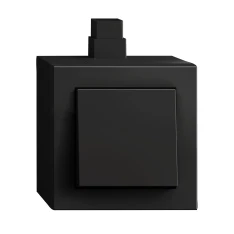 Gira E2, Schwarz matt, Aufputzgehäuse