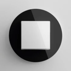 Gira Studio, Glas Schwarz und Weiß