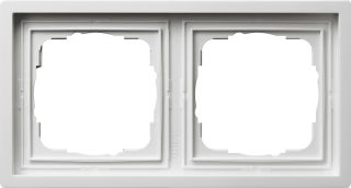Abdeckrahmen 2fFlächenschalter Reinweiß