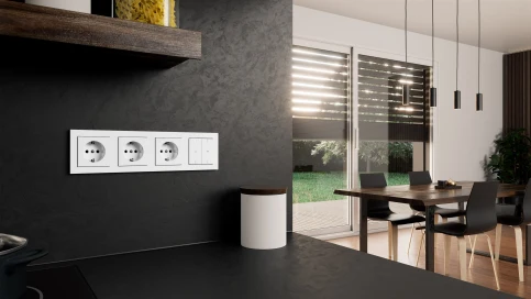 SCHUKO-Steckdosen (Abbildung mit E2)