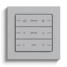 Gira Tastsensor 4, Grau matt (Abbildung mit Gira E2)