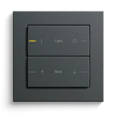 Gira Tastsensor 4, Anthrazit (Abbildung mit Gira E2)