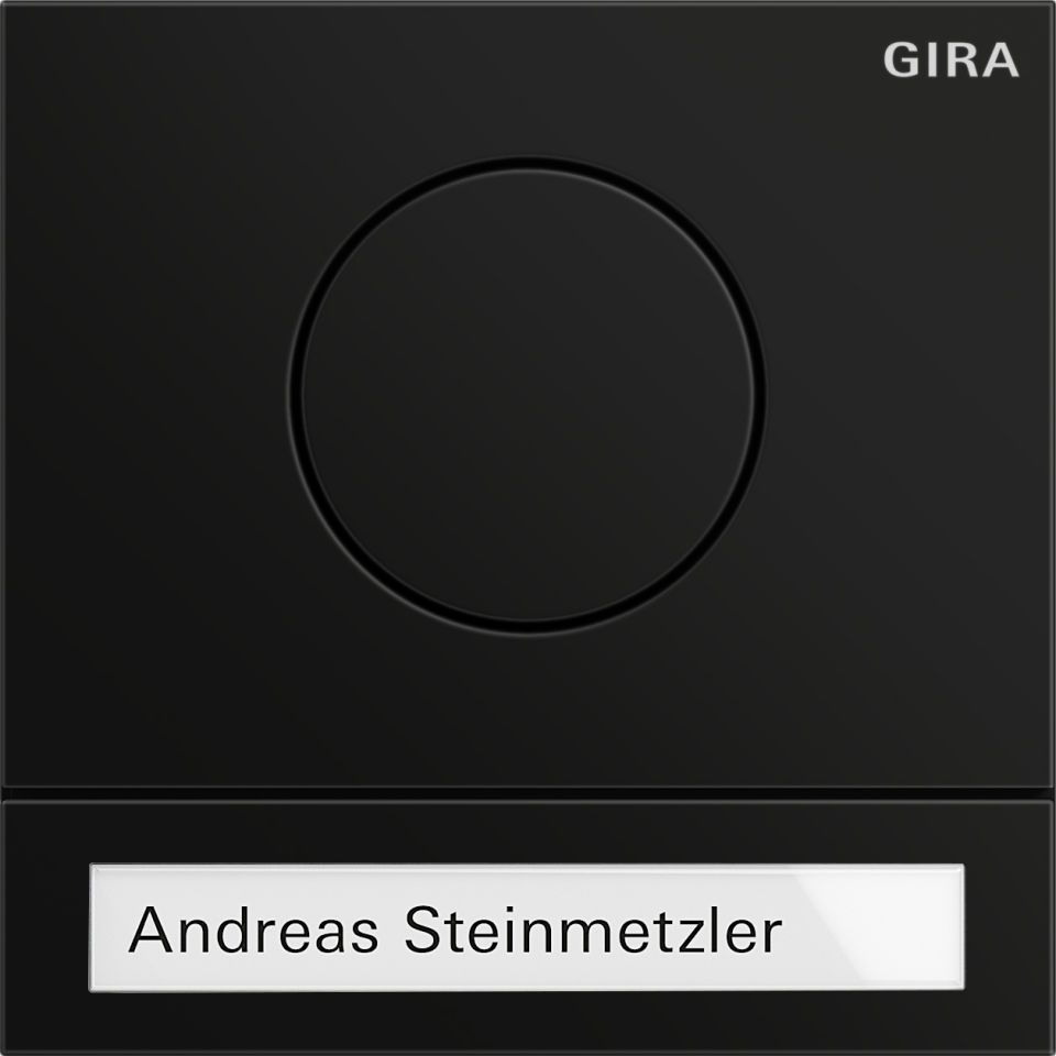 Türstationsmodul System 106 Schwarz matt
