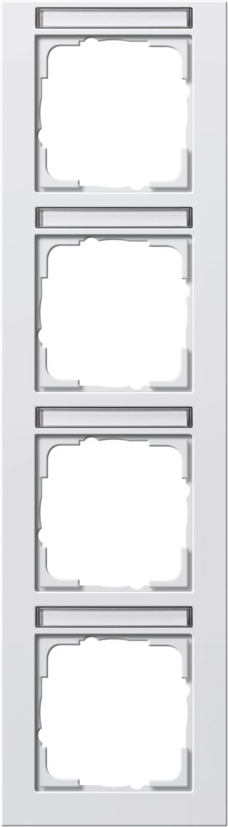 Abdeckrahmen 4f senkr. BSFGira E2 Reinweiß m