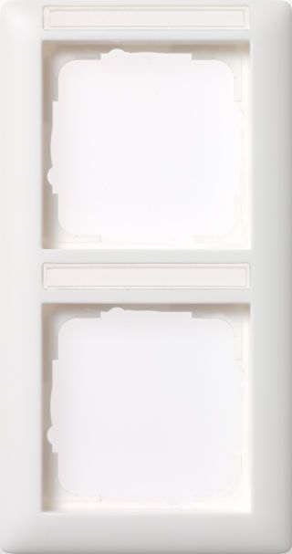 Abdeckrahmen 2f senkr. BSFStandard 55 Reinweiß