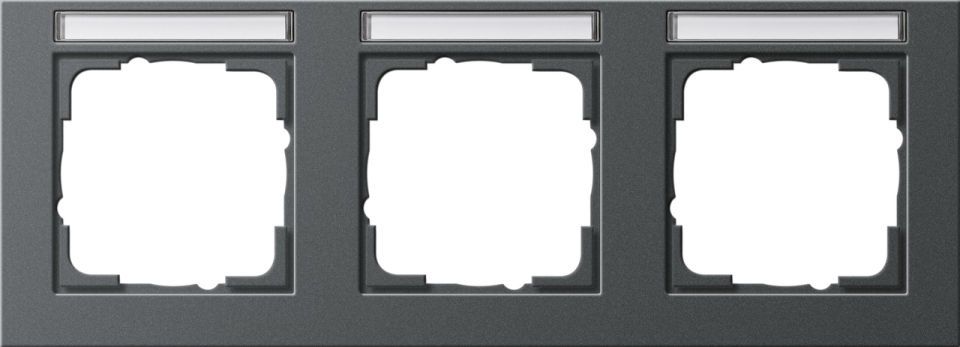 Gira E2 Abdeckrahmen mit Beschriftungsfeld Gira E2 Abdeckrahmen mit Beschriftungsfeld