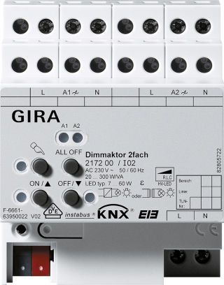 Dimmaktor 2f 2 x 300 W/VAKNX REG