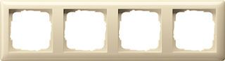 Abdeckrahmen 4fStandard 55 Cremeweiß