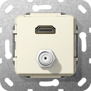 Gira Einsatz HDMI und SAT-F