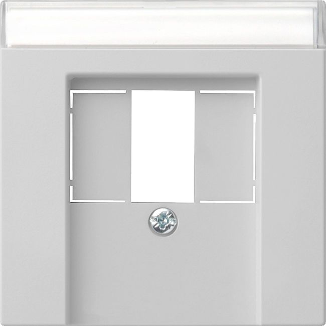 Gira System 55 Abdeckung für TAE und USB mit Beschriftungsfeld
