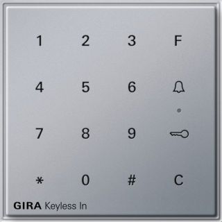 Gira Keyless In CodetastaturGira TX_44 (WG UP) F Alu