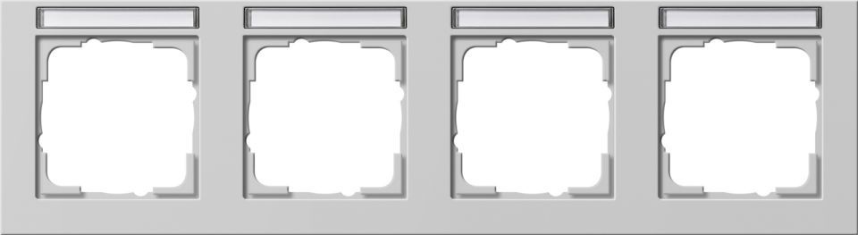 Gira E2 Abdeckrahmen mit Beschriftungsfeld Gira E2 Abdeckrahmen mit Beschriftungsfeld