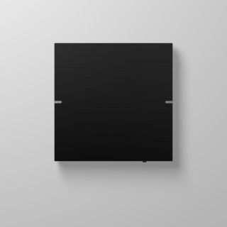 Gira KNX Tastsensor, Designline Tastsensor 4 Aluminium Schwarz, 1-fach