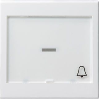 Gira System 55 Wippe mit Beschriftungsfeld und Symbol Klingel 