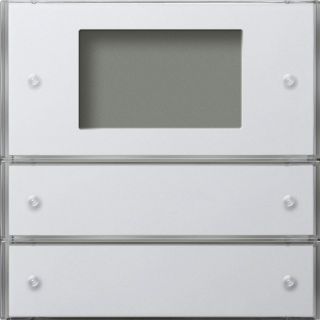 KNX Tastsens.3 Plus 2fFlächenschalter Reinweiß