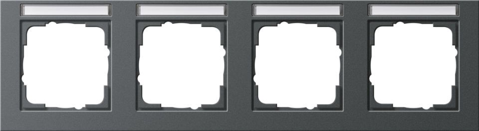Gira E2 Abdeckrahmen mit Beschriftungsfeld Gira E2 Abdeckrahmen mit Beschriftungsfeld