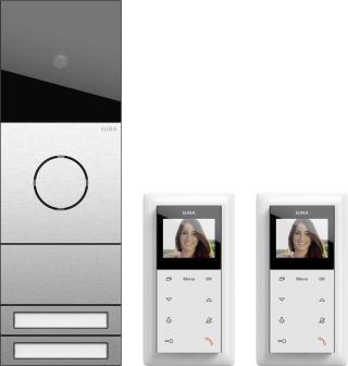 Gira System 106 Türsprech-Set ZFH-Paket Video