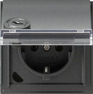 SCHUKO KD Schloss gleich + BSFGira TX_44 (WG UP) Anthrazit