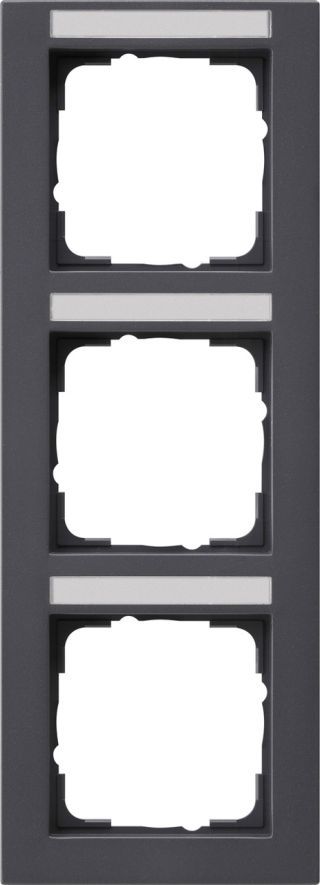 Abdeckrahmen 3f senkr. BSFGira E2 Anthrazit