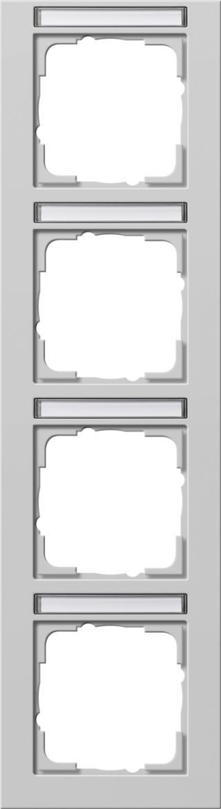 Abdeckrahmen 4f senkr. BSFGira E2 Grau m