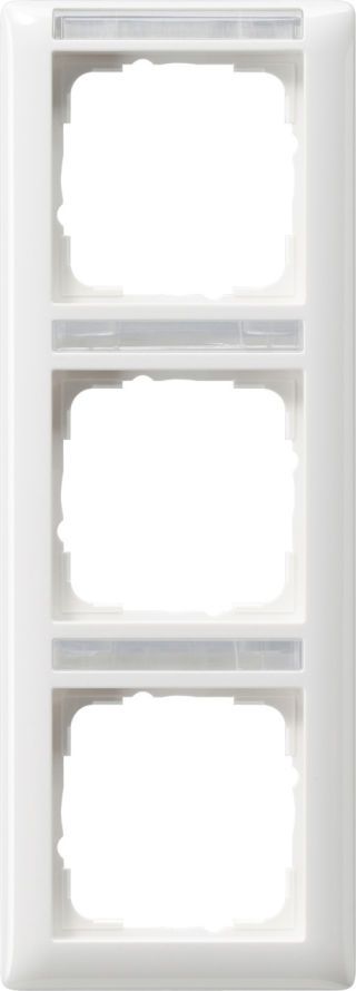 Abdeckrahmen 3f senkr. BSFStandard 55 Reinweiß