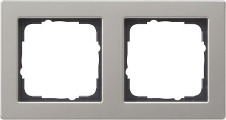 Abdeckrahmen 2fGira E2 Edelstahl