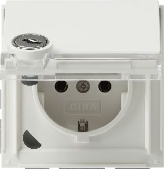 SCHUKO KD Schloss gleich + BSFGira TX_44 (WG UP) Reinweiß