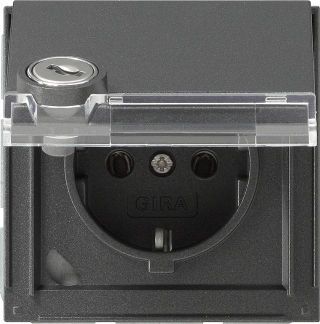SCHUKO KD Schloss sortiert + BSFGira TX_44 (WG UP) Anthrazit