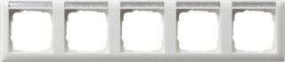 Abdeckrahmen 5f waager. BSFSystem 55 Reinweiß